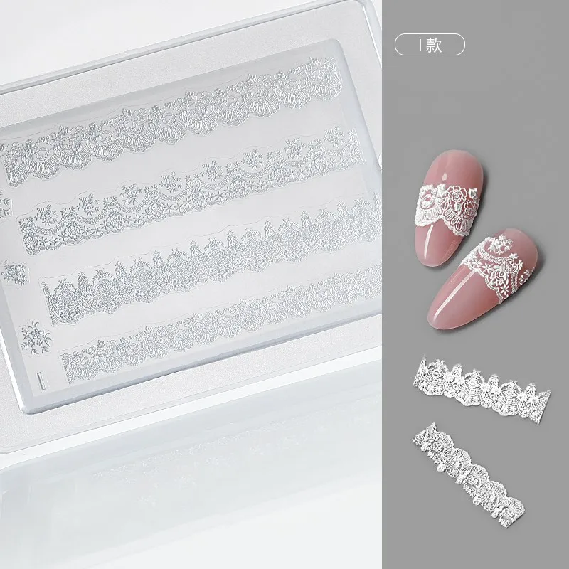 1pc Sweater Knitting Lace 3D Acrylic Mold Nail Art Decoration Nails DIY Design Silicone Nail Art Template Nail Mold