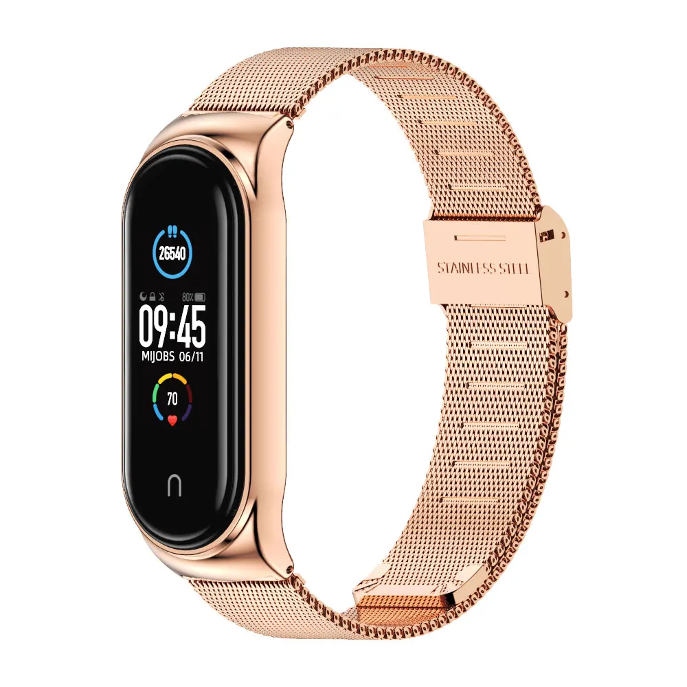 Strap for Mi Band 10 11 9 8 7 6 5 Metal Bracelet Mi Band 9 Wristband for Mi Band 6 Mi Band 7 Strap For Xiaomi Miband 8 9