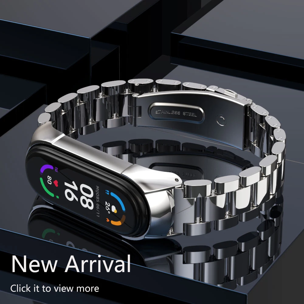 Strap for Mi Band 10 11 9 8 7 6 5 Metal Bracelet Mi Band 9 Wristband for Mi Band 6 Mi Band 7 Strap For Xiaomi Miband 8 9