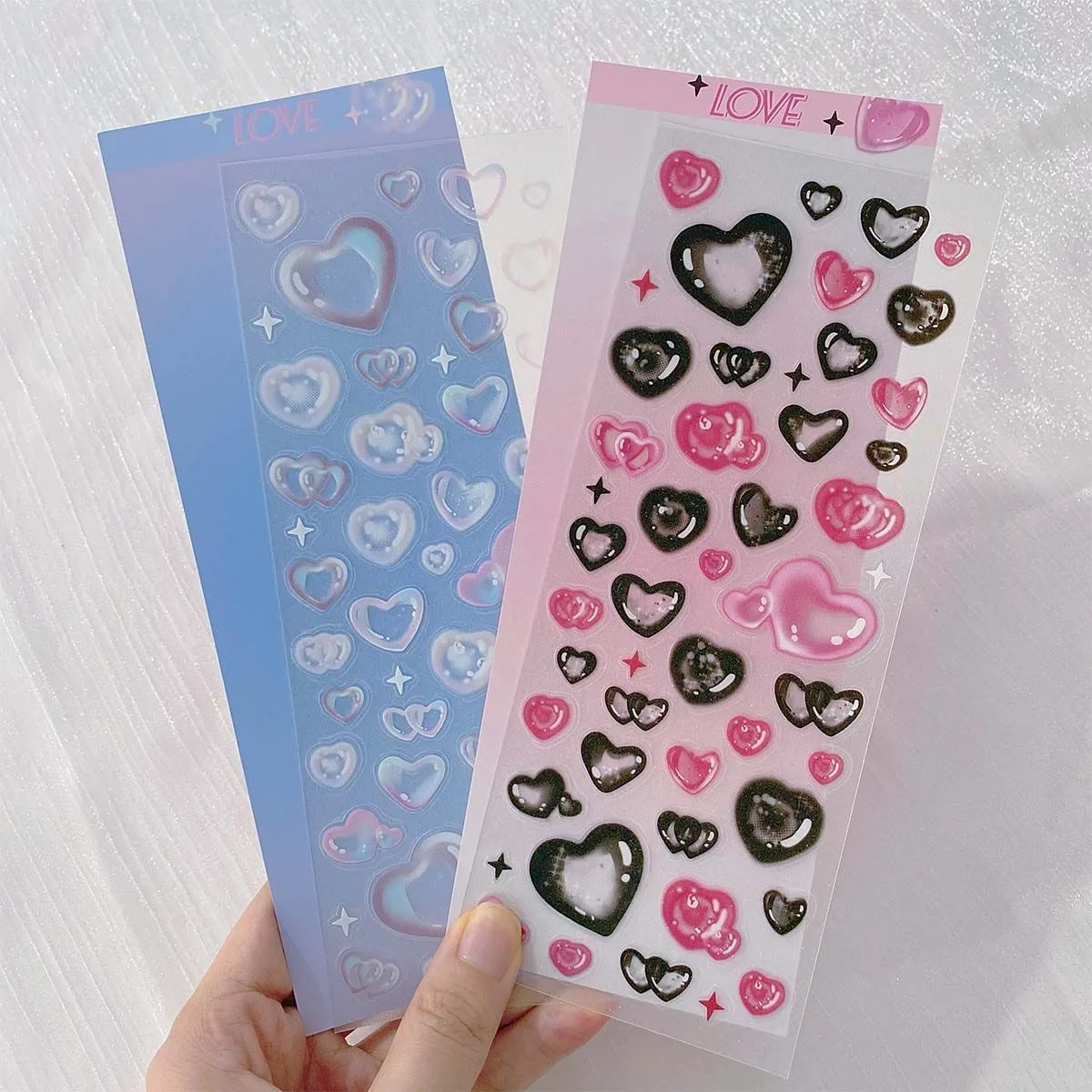 MINKYS New Arrival 3pcs 6pcs Kawaii Bear Ribbon Laser Bling Stickers DIY Scrapbook Stickers Confetti Decoration DIY Photo Frame