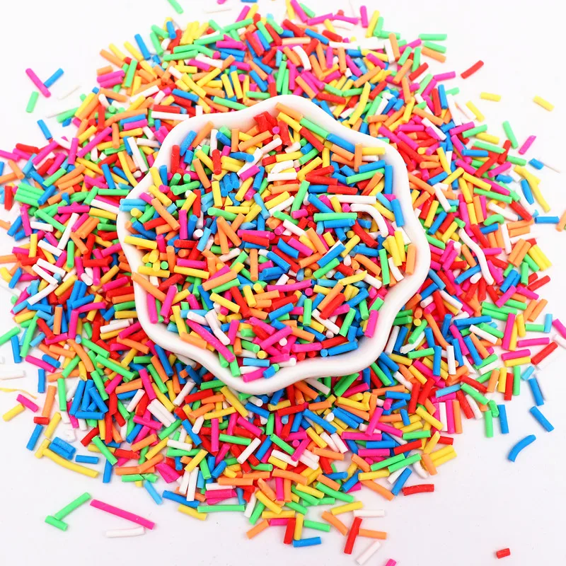 Boxi Slime Star Flower Heart Candy Fruit Slices Multi-series Polymer Clay Sprinkles DIY Nail Art Handmade Accessories 10g
