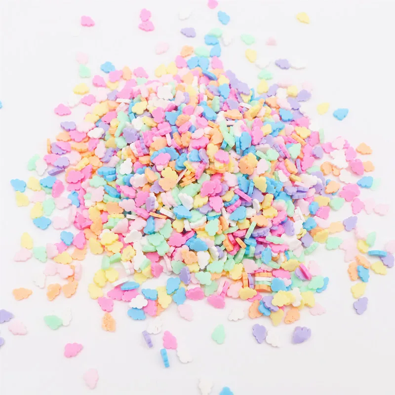 Boxi Slime Star Flower Heart Candy Fruit Slices Multi-series Polymer Clay Sprinkles DIY Nail Art Handmade Accessories 10g