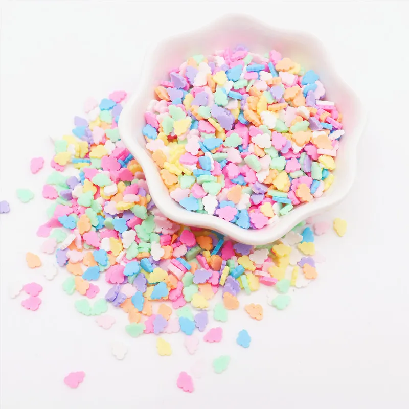 Boxi Slime Star Flower Heart Candy Fruit Slices Multi-series Polymer Clay Sprinkles DIY Nail Art Handmade Accessories 10g
