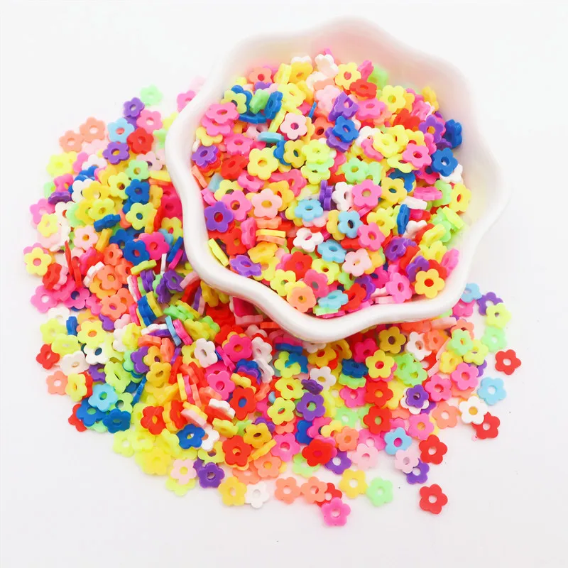 Boxi Slime Star Flower Heart Candy Fruit Slices Multi-series Polymer Clay Sprinkles DIY Nail Art Handmade Accessories 10g