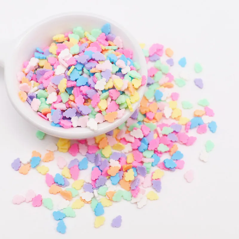 Boxi Slime Star Flower Heart Candy Fruit Slices Multi-series Polymer Clay Sprinkles DIY Nail Art Handmade Accessories 10g