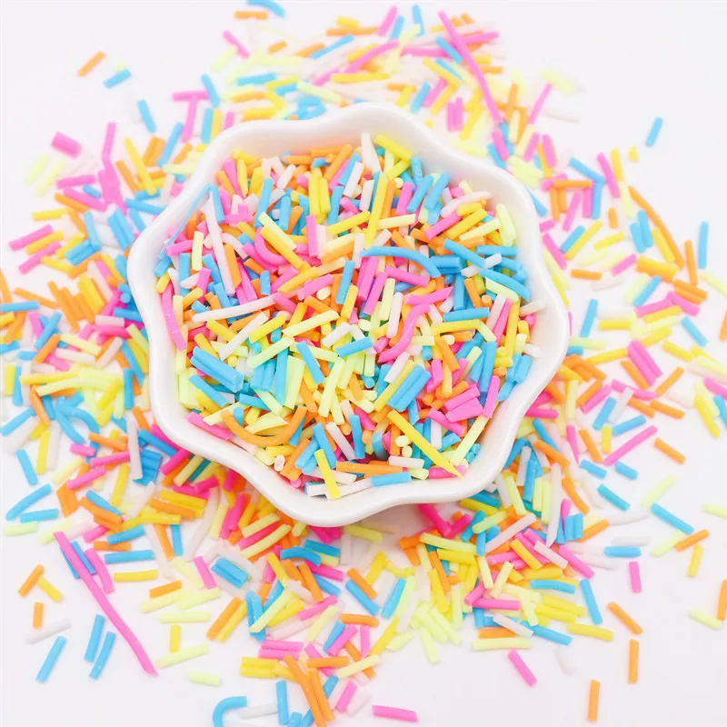 Boxi Slime Star Flower Heart Candy Fruit Slices Multi-series Polymer Clay Sprinkles DIY Nail Art Handmade Accessories 10g
