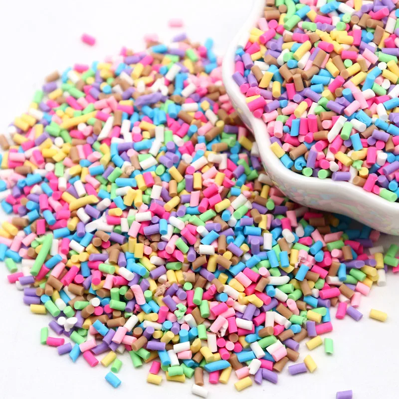 Boxi Slime Star Flower Heart Candy Fruit Slices Multi-series Polymer Clay Sprinkles DIY Nail Art Handmade Accessories 10g