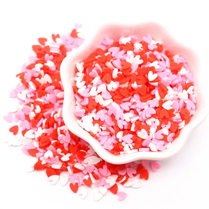 Boxi Slime Star Flower Heart Candy Fruit Slices Multi-series Polymer Clay Sprinkles DIY Nail Art Handmade Accessories 10g