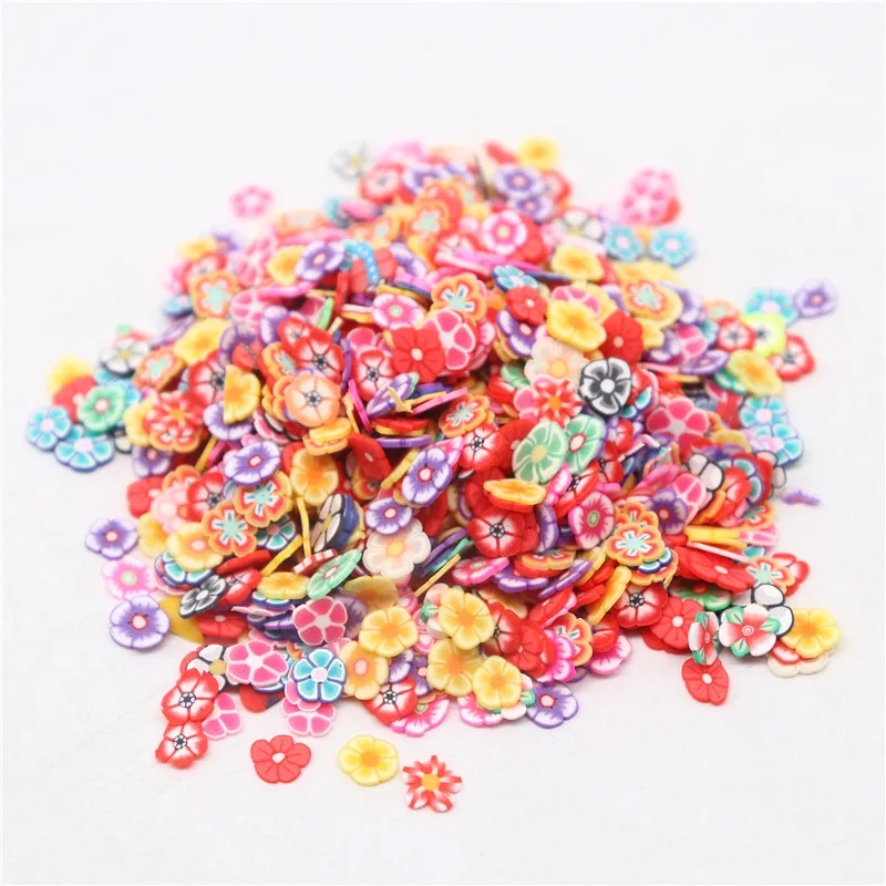 Boxi Slime Star Flower Heart Candy Fruit Slices Multi-series Polymer Clay Sprinkles DIY Nail Art Handmade Accessories 10g