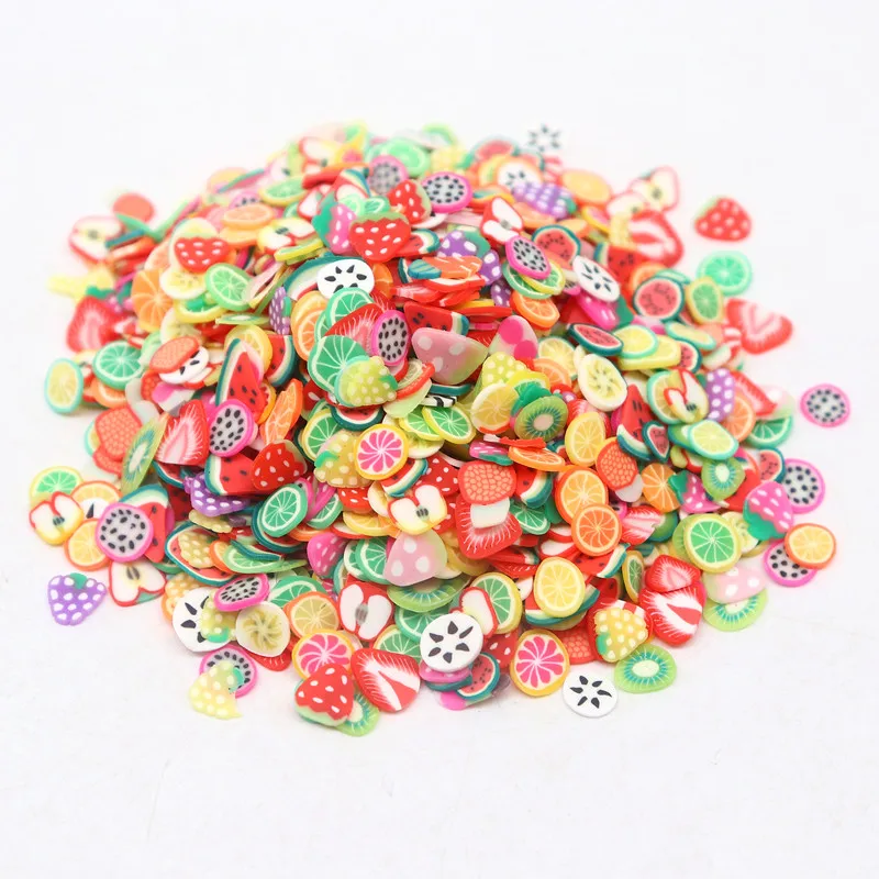 Boxi Slime Star Flower Heart Candy Fruit Slices Multi-series Polymer Clay Sprinkles DIY Nail Art Handmade Accessories 10g