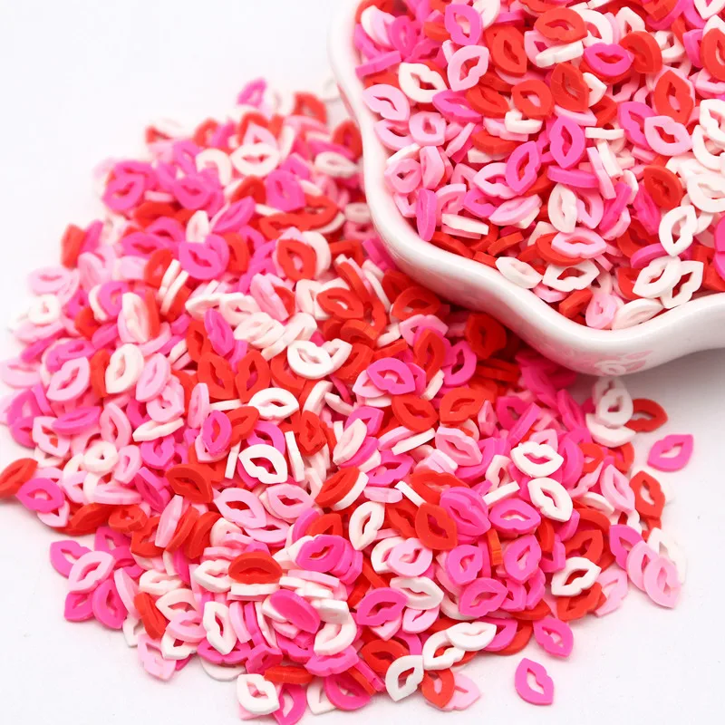 Boxi Slime Star Flower Heart Candy Fruit Slices Multi-series Polymer Clay Sprinkles DIY Nail Art Handmade Accessories 10g
