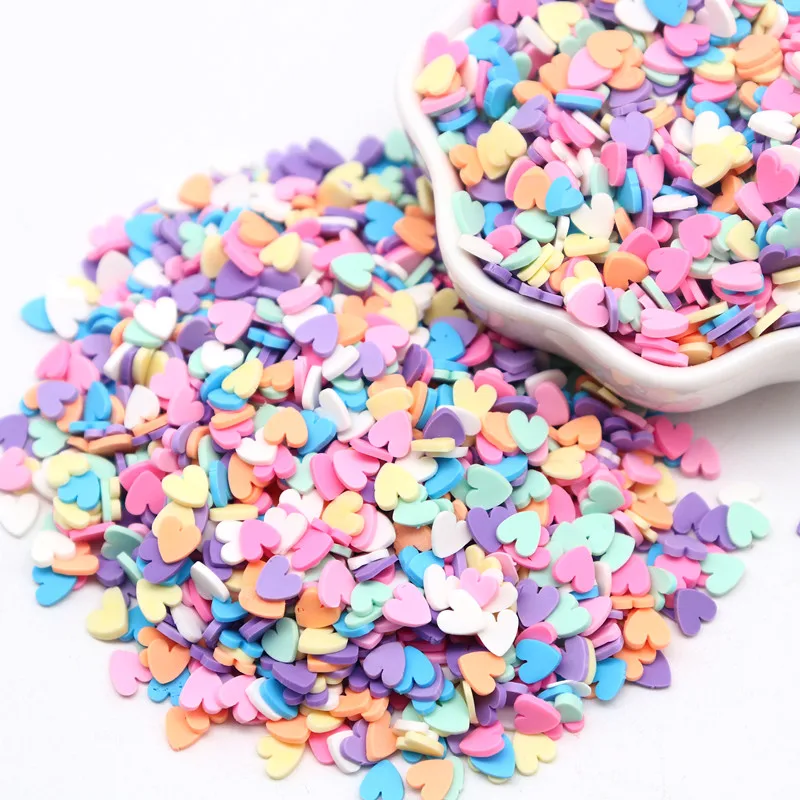 Boxi Slime Star Flower Heart Candy Fruit Slices Multi-series Polymer Clay Sprinkles DIY Nail Art Handmade Accessories 10g
