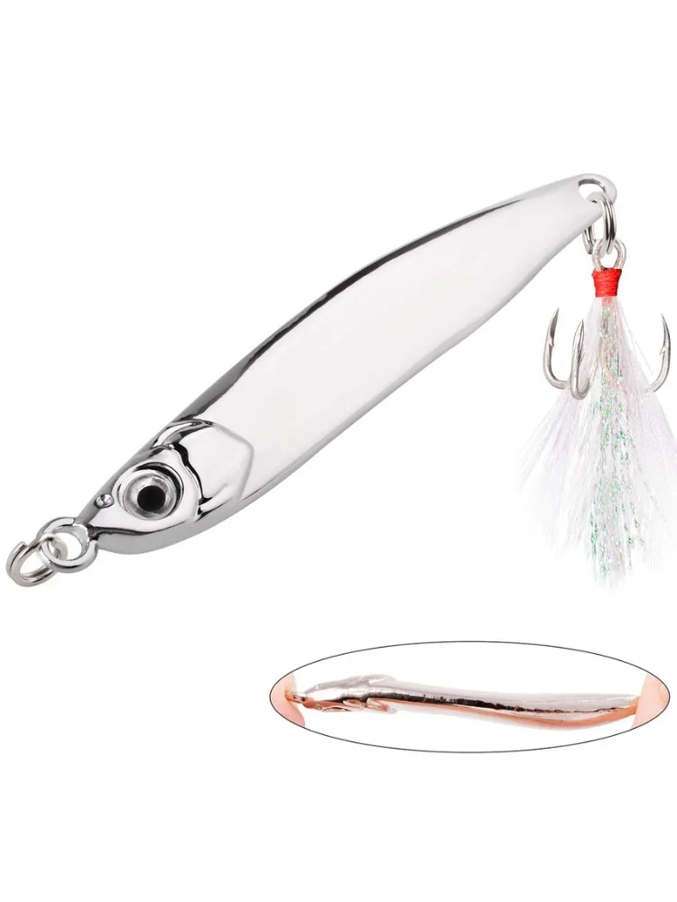 Fishing Lure 10G 15G 20G 40G 60G Spoon Metal Lures Spinnerbait Minnow Sinking Sea Spinner Bait Jig Winter Bass Baits Pesca Hot