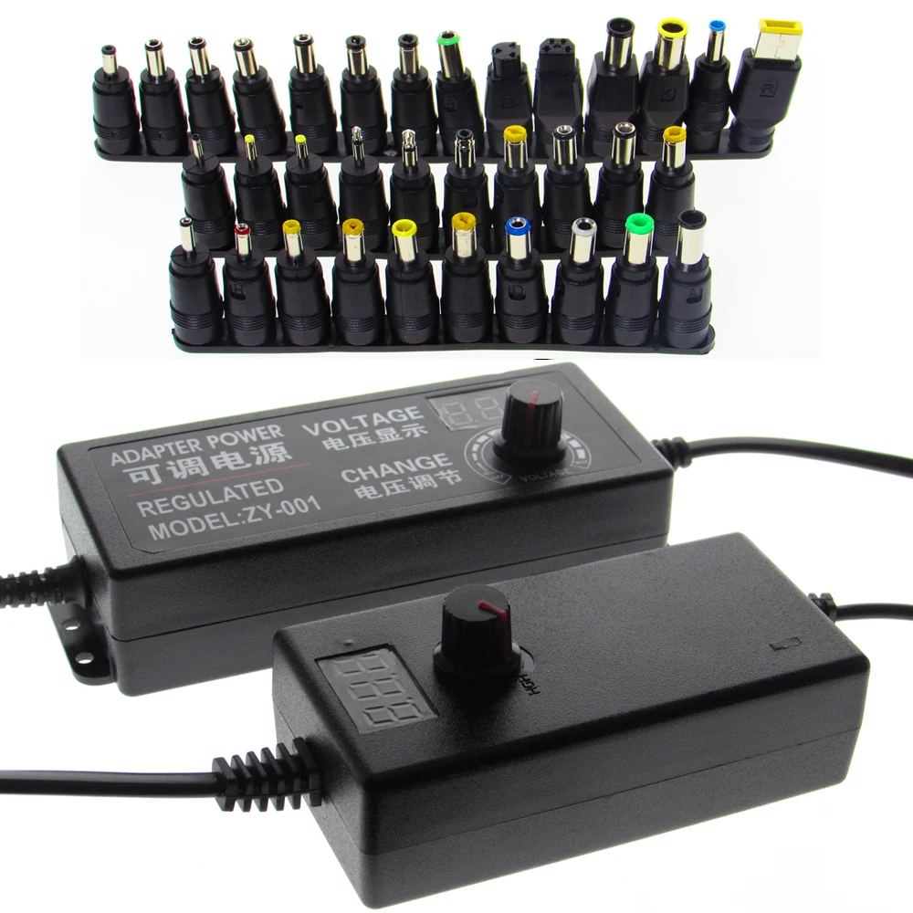 AC DC 3V 5V 9V 12V 24V 36V Power Supply Adapter 1A 2A 3A 5A 10A Transformers 220V To 12V Power Supply Adjustable Display Srceen