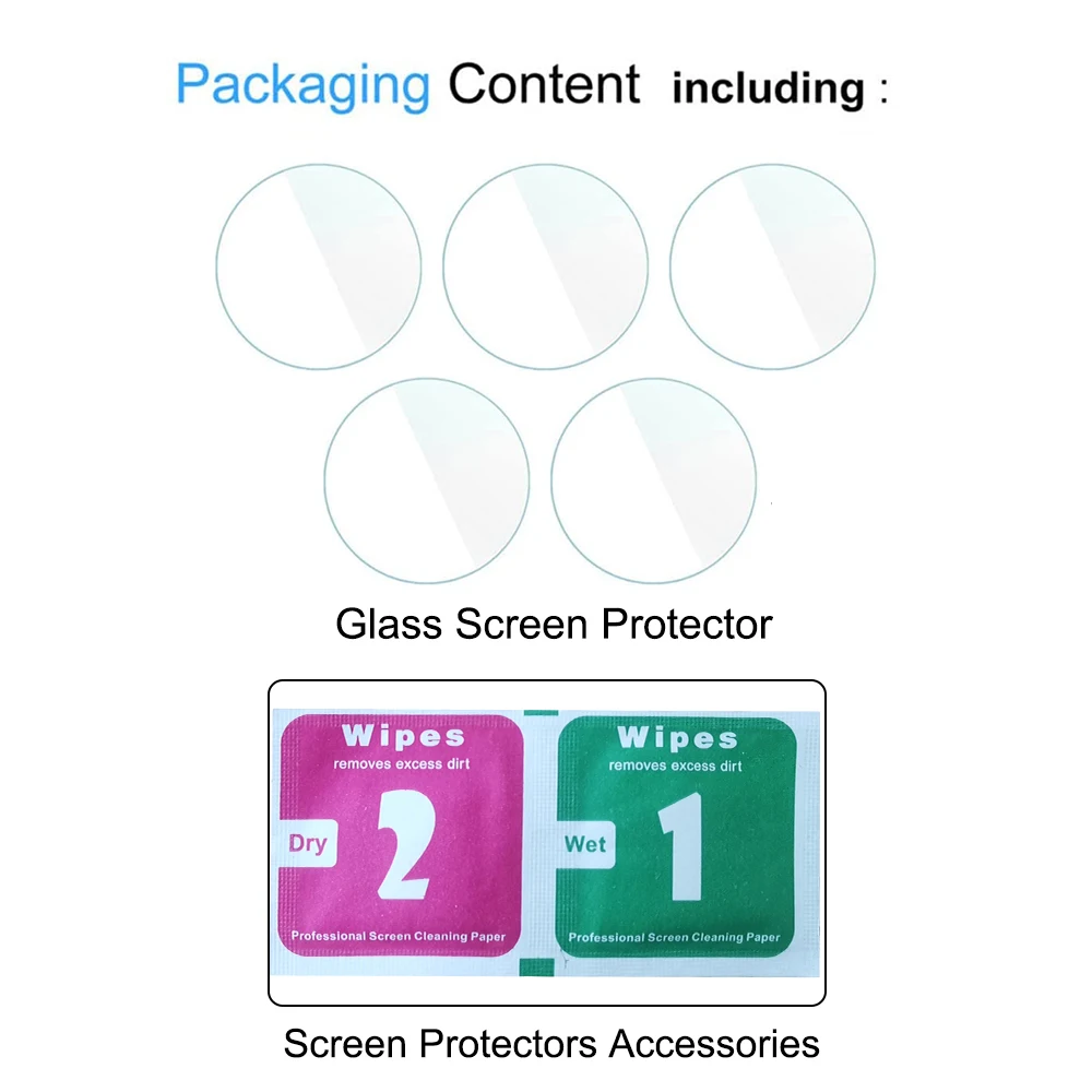 9H Tempered Glass for Samsung Galaxy Watch 9/8/7/6/5/4 40/44mm Classic 47mm Pro Screen Protector Anti-scratch Film Accessories