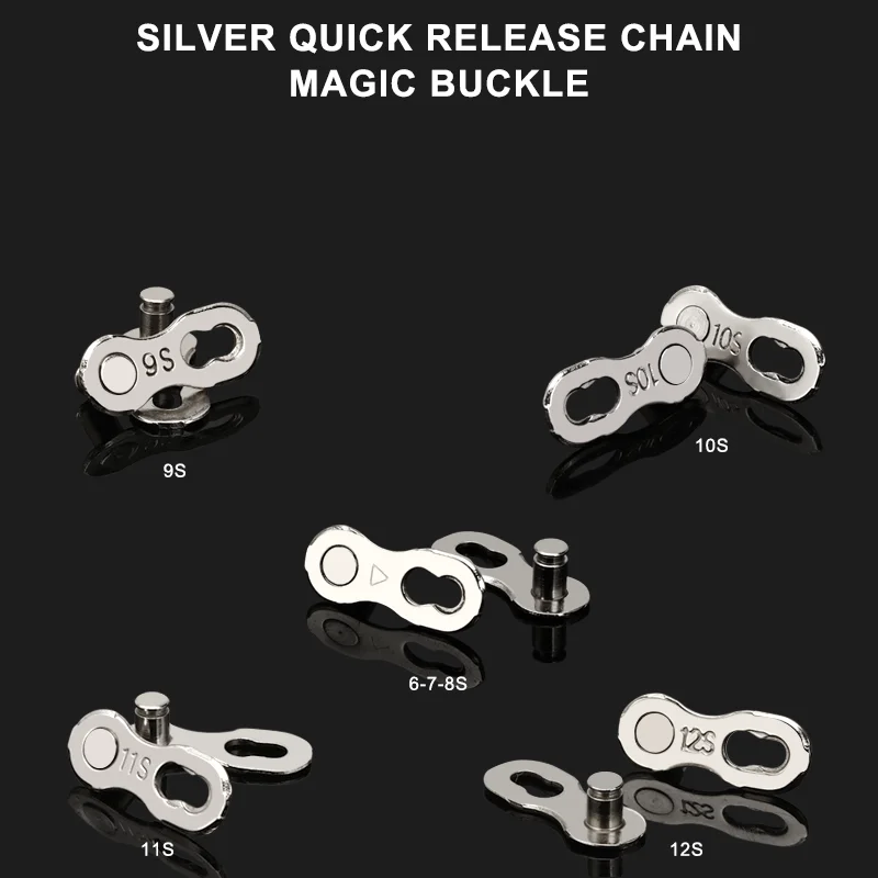 3 Pairs Bicycle Chain Connector Lock Quick Link For Road Bike Buckle Joint Magic Buckle MTB Cycling Parts 6/7/8/9/10/11/12 Speed