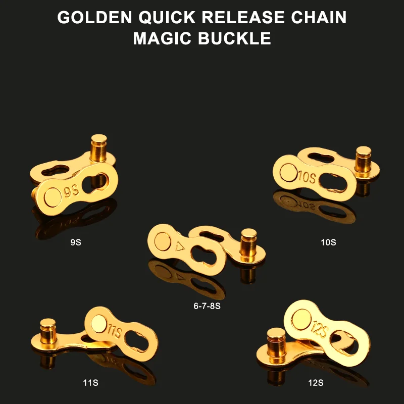 3 Pairs Bicycle Chain Connector Lock Quick Link For Road Bike Buckle Joint Magic Buckle MTB Cycling Parts 6/7/8/9/10/11/12 Speed