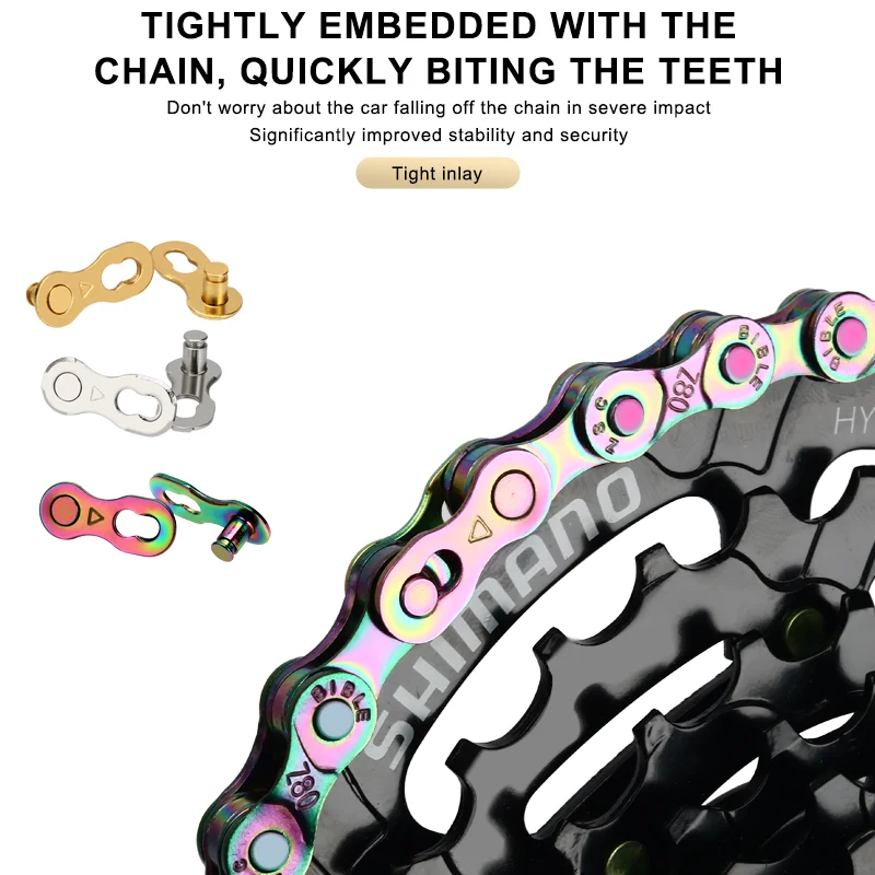 3 Pairs Bicycle Chain Connector Lock Quick Link For Road Bike Buckle Joint Magic Buckle MTB Cycling Parts 6/7/8/9/10/11/12 Speed