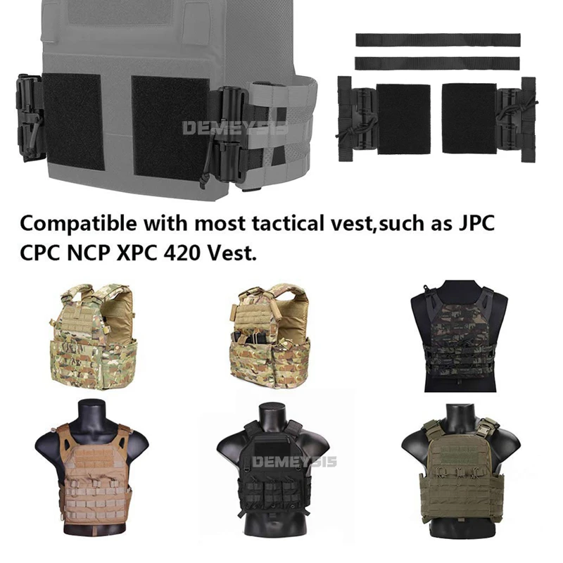 Tactical Quick Removal Vest Buckle Set Durable Quick Release System Kit for JPC CPC NCP XPC 6094 420 Vest Accessories