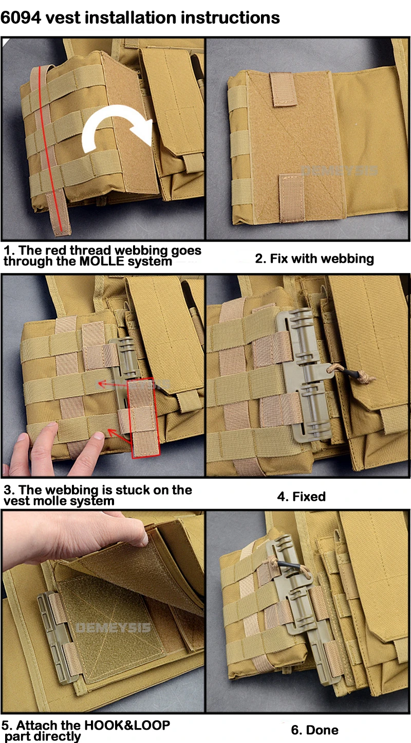 Tactical Quick Removal Vest Buckle Set Durable Quick Release System Kit for JPC CPC NCP XPC 6094 420 Vest Accessories