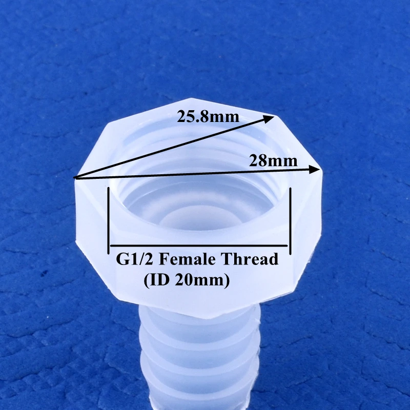5~200pcs G1/2 Female Thread To 4~20mm PP Direct Connector Micro Irrigation Garden Water Pagoda Hose Joint Aquarium Tank Fittings