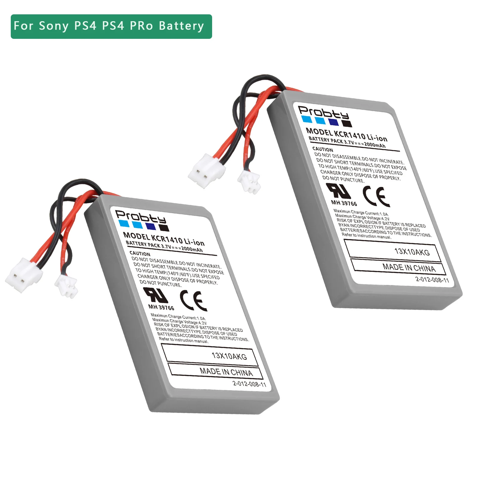 For SONY PS4 Pro Slim LIP1522 Dualshock 4 V1 V2 Wireless Controller Playstation GamePad 4x 2000mAh Rechargeable Battery