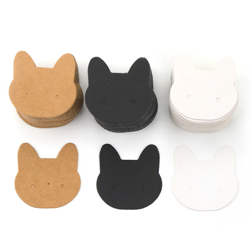 50Sets Earring Cards and 50pcs Bags Necklace Earring Display Cards Self-Seal Bags Kraft Paper Card for DIY Jewelry Packaging