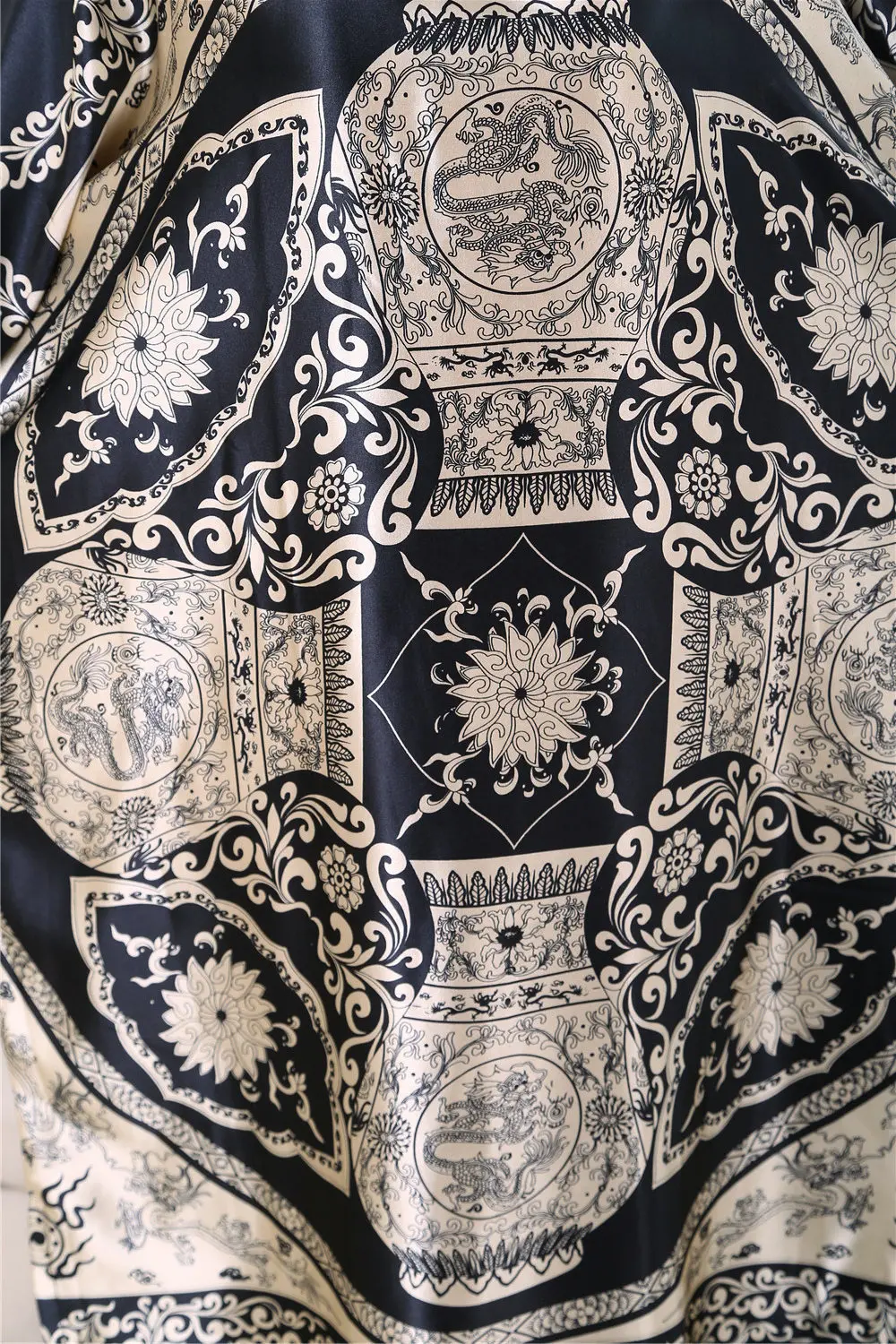Sexy Female Silk Rayon Robe Bath Gown Nightgown Summer Casual Home Dress Printed Loose Sleepwear Plus Size Nightwear Bathrobe
