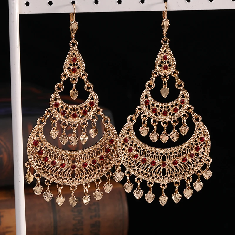 Moroccan Fashion Alloy Earrings French Hook Earrings Women's Elegant Wedding Party Preferred Accessories