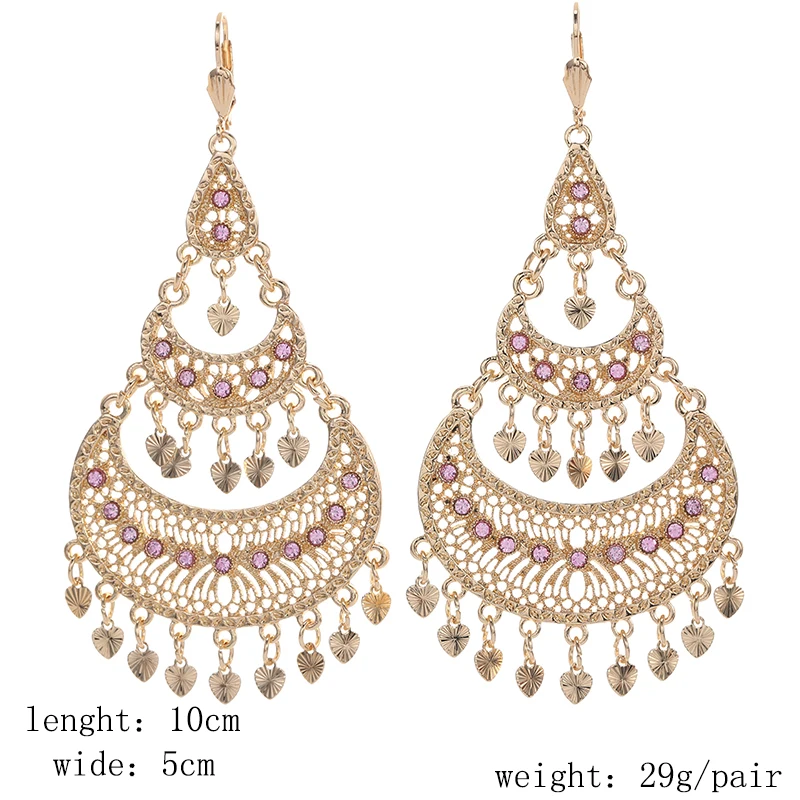 Moroccan Fashion Alloy Earrings French Hook Earrings Women's Elegant Wedding Party Preferred Accessories