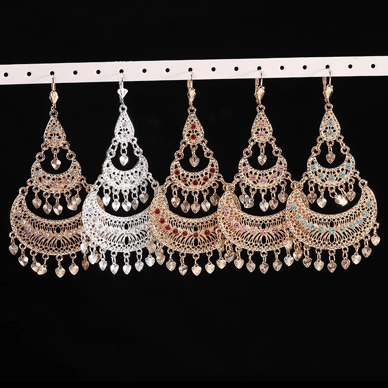 Moroccan Fashion Alloy Earrings French Hook Earrings Women's Elegant Wedding Party Preferred Accessories