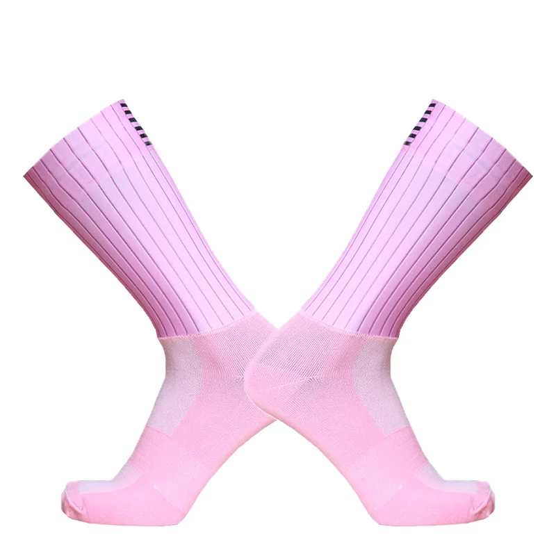 Pro Team Aero Cycling Socks Anti Slip Seamless Silicone Running Sport Road Bike Socks