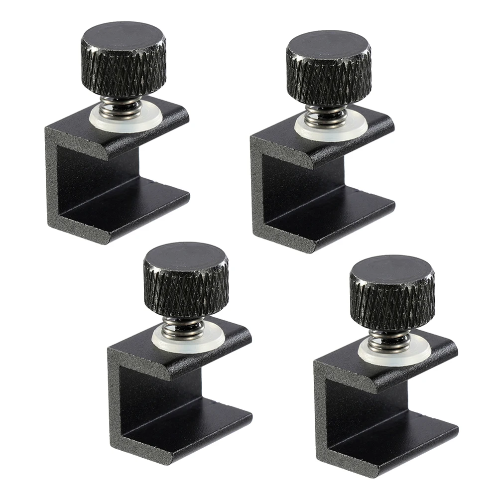 XCR3D 2pcs 3D Printer Parts Glass Plate Clamp Clip Build Platform Heated Bed Retainer Hotbed Adjustable Fixed Clip for Ender 3