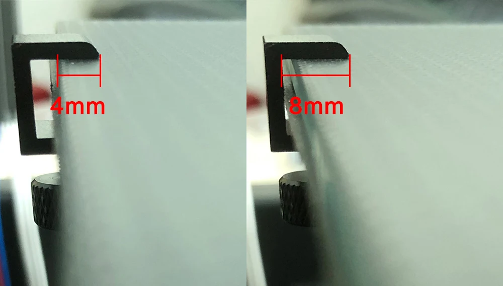 XCR3D 2pcs 3D Printer Parts Glass Plate Clamp Clip Build Platform Heated Bed Retainer Hotbed Adjustable Fixed Clip for Ender 3