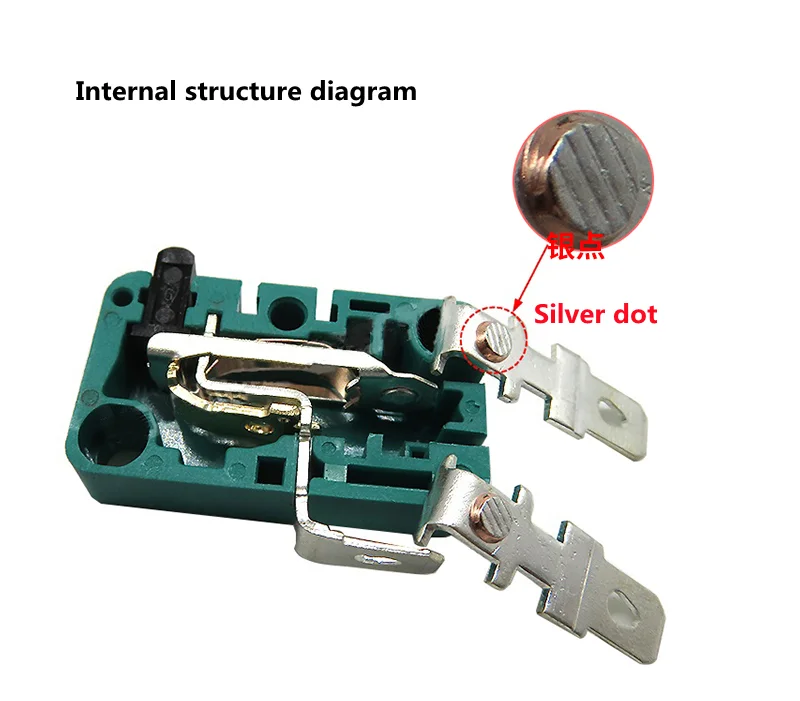 Limit Microswitch 5pcs 5A 250V 125V NO + NC + COM 6.3mm 3 Pins SPDT Micro Switch 28mm 52mm Arc Roller Lever Touch Switch