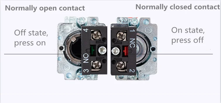 22mmMomentary Push Button Switch 10A 240V~3A Circular Small Size Flat Round Panel NC/NO XB2-BA31 XB2-BA42 ZB2-BE101C 102C