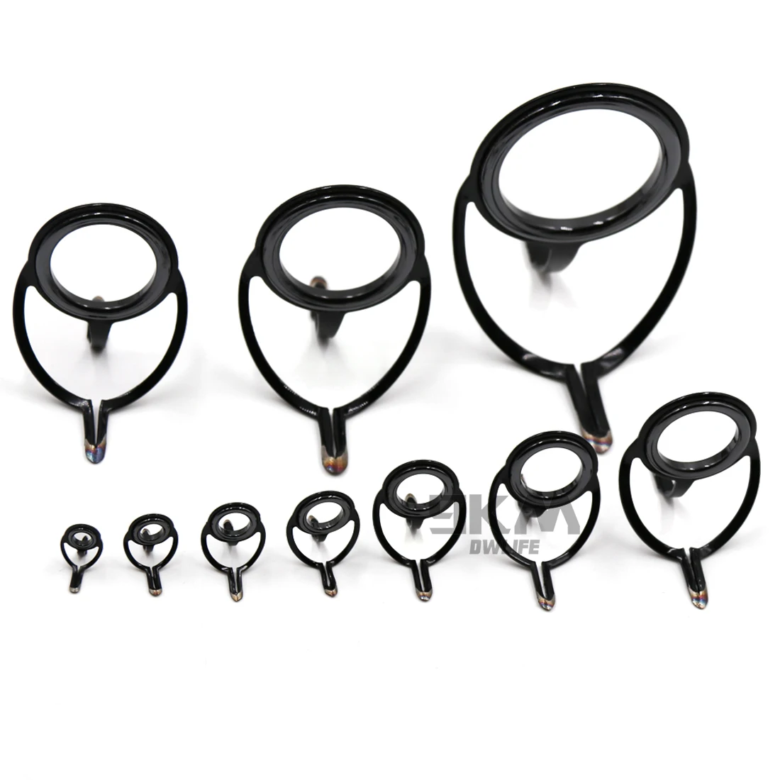 Fishing Rod Repair Kit Spinning Rod Building Components Stainless Steel Casting Fishing Rod Guides Replacement Set Tackle 4~38mm