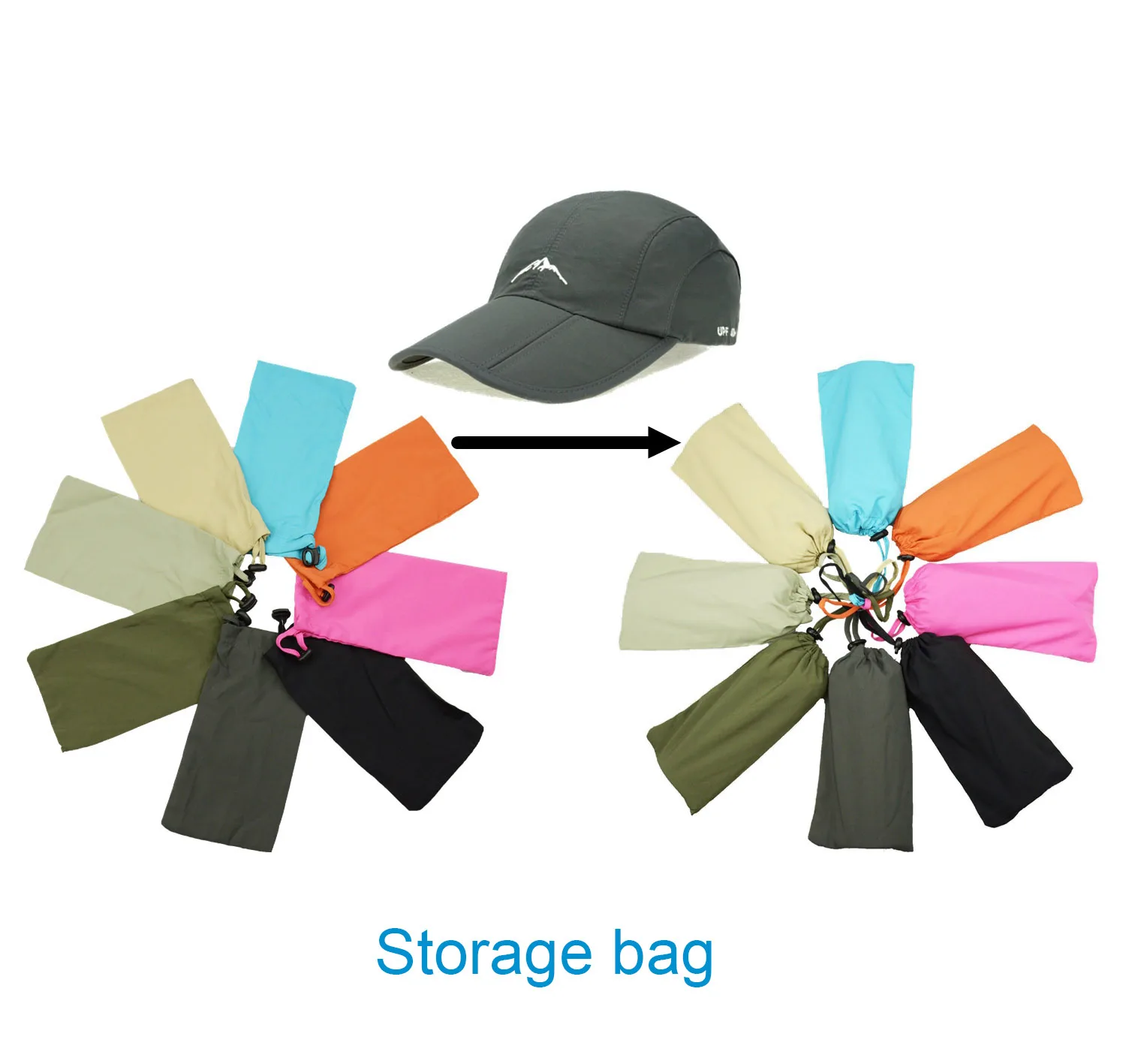 Spring Summer Outdoor Sport Baseball Cap Quick Drying Hat Unisex Waterproof Breathable Cap Foldable Cycling hat Sun Protection