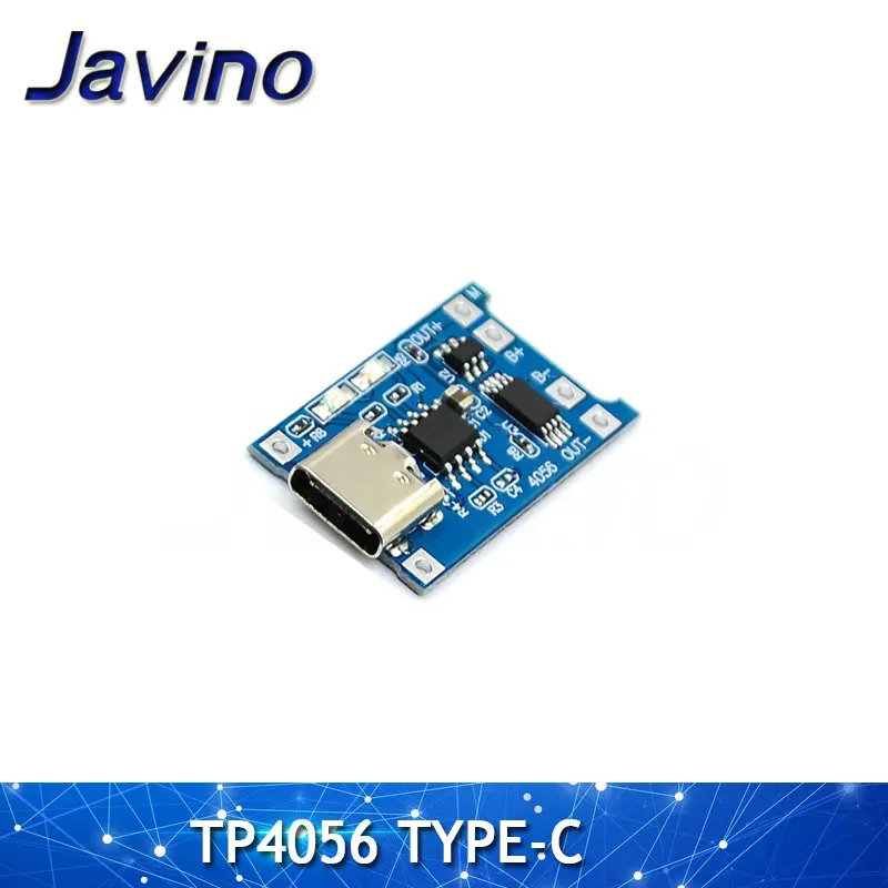 5PCS Type-C/Micro USB 5V 1A 18650 TP4056 Lithium Battery Charger Module Charging Board With Protection Dual Functions Li-ion