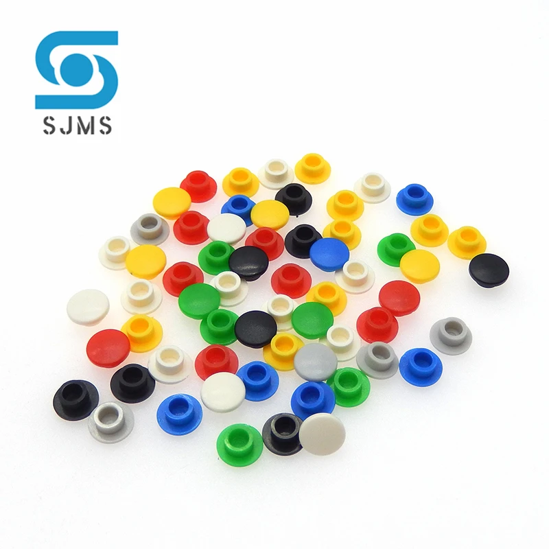 50Pcs Tactile Push Button Cap A29 Switch Button Hat Diameter 8mm Inner Hole id 3.1/3.2/3.4mm For 6 * 6 mm Tact Micro Switch