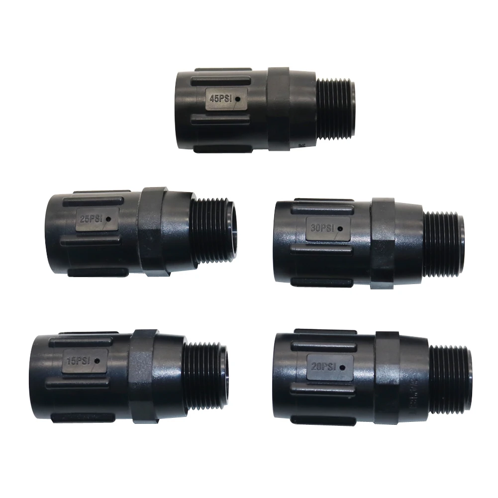 3/4" BSP Thread Low Velocity Pressure Regulating Valve Agricultural Drip Irrigation Pressure 15/20/25/30/45PSI Reducing Valves