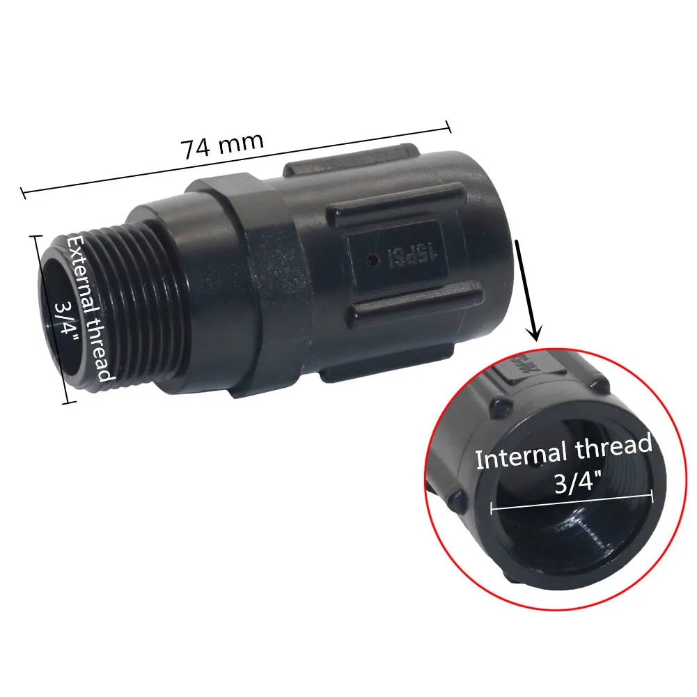 3/4" BSP Thread Low Velocity Pressure Regulating Valve Agricultural Drip Irrigation Pressure 15/20/25/30/45PSI Reducing Valves