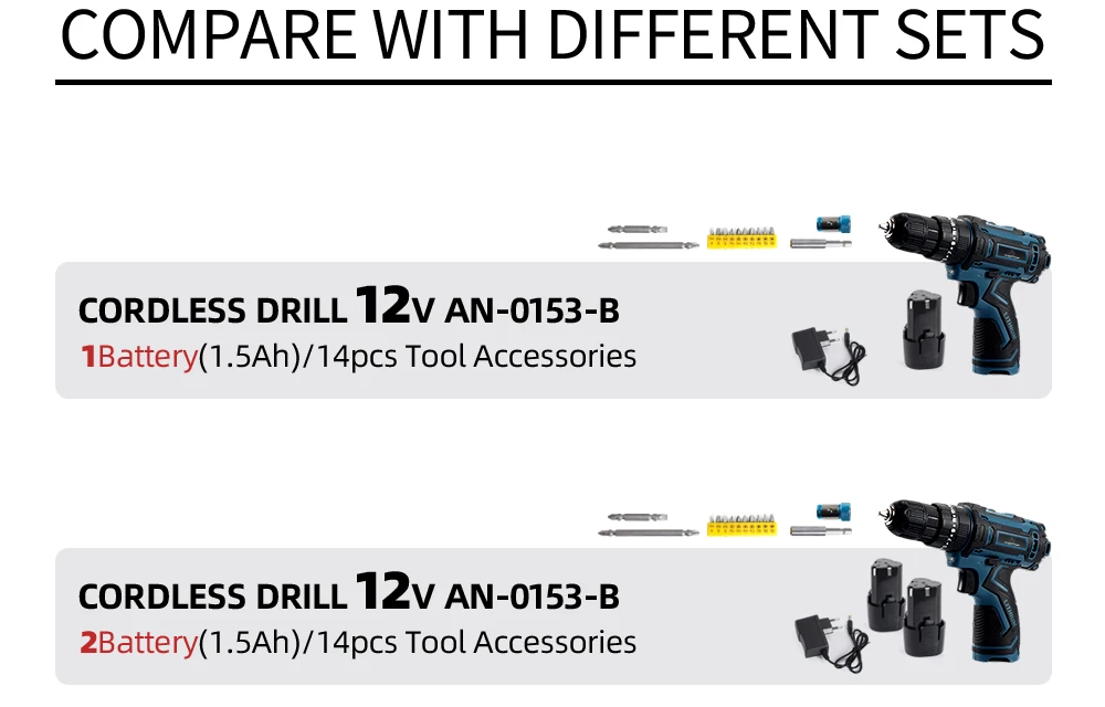 New Style 21V 16.8V 12V Electric Cordless Screwdriver 3 Functions Wireless Impact Drill Mini Lithium Battery Charging Hand Drill