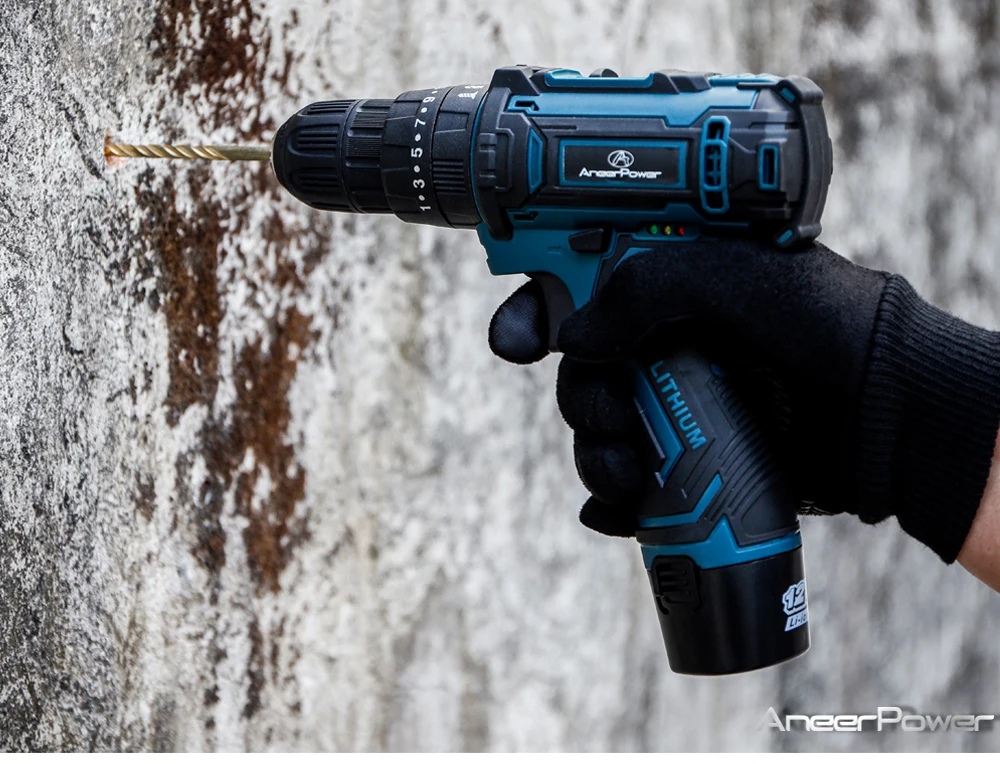 New Style 21V 16.8V 12V Electric Cordless Screwdriver 3 Functions Wireless Impact Drill Mini Lithium Battery Charging Hand Drill