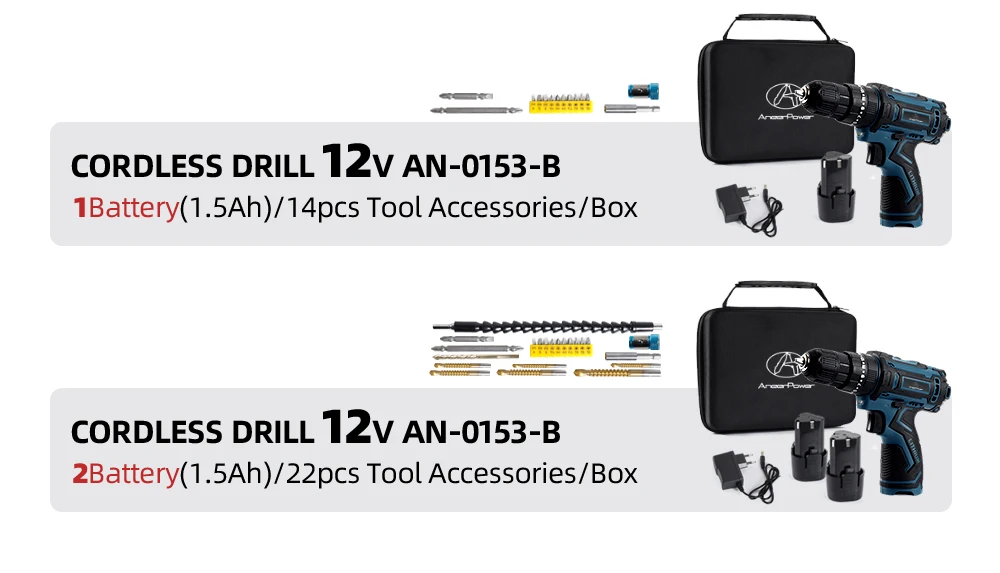New Style 21V 16.8V 12V Electric Cordless Screwdriver 3 Functions Wireless Impact Drill Mini Lithium Battery Charging Hand Drill
