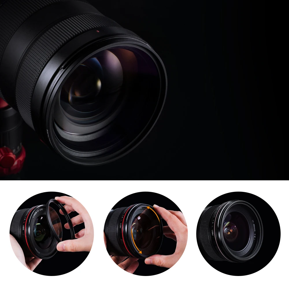 K&F Concept MCUV Filter 37/39/40.5/43/46/49/52/55/58/62/67/72/77/82mm Ultra Slim Optics Multi Coated Ultraviolet Protection