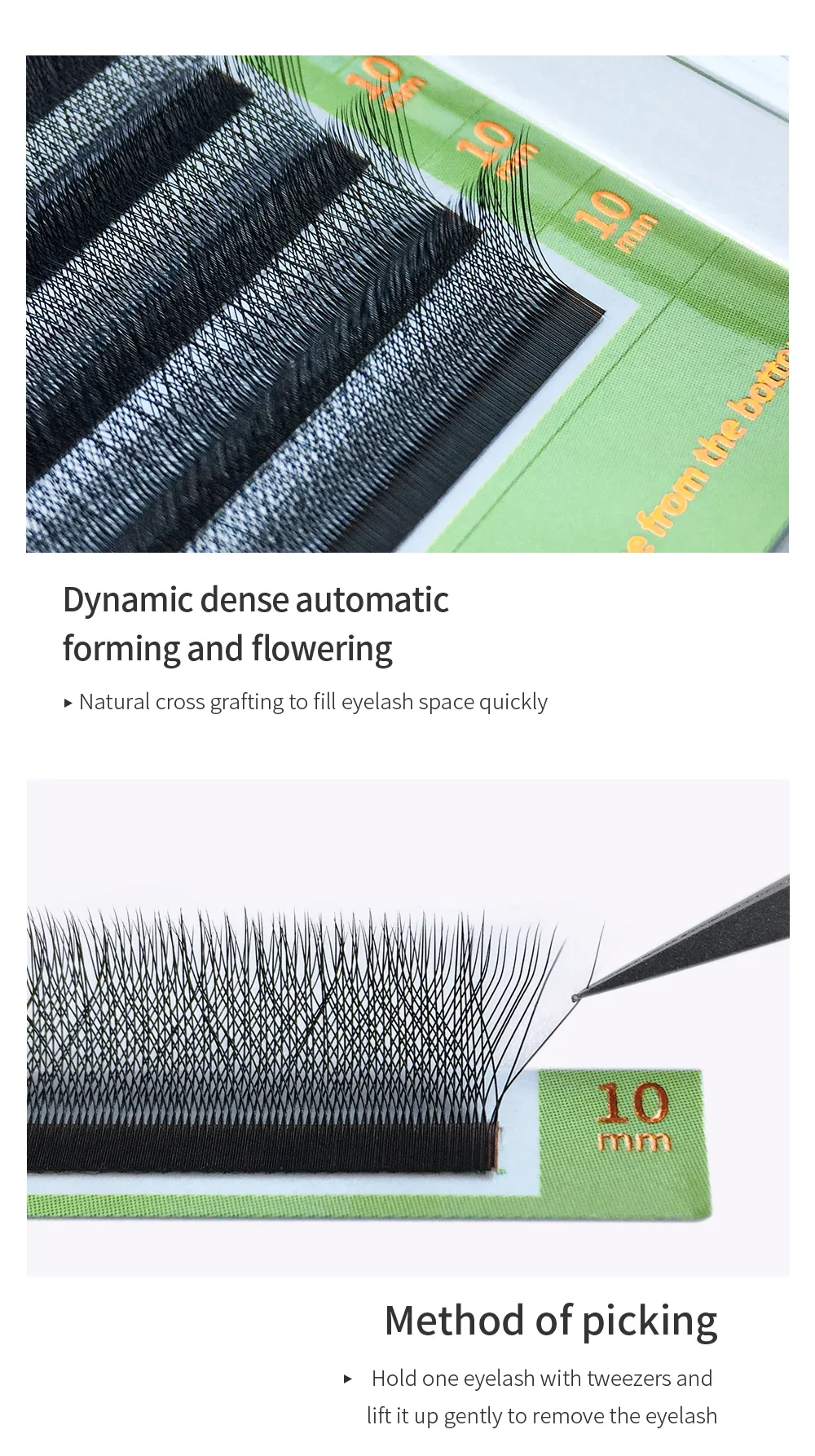 GLAMLASH W Shape Bloom 3D Premade Volume Fans Eyelash Extensions C/D/L/LU/M Natural Soft Light Individual YY Lashes Full Dense