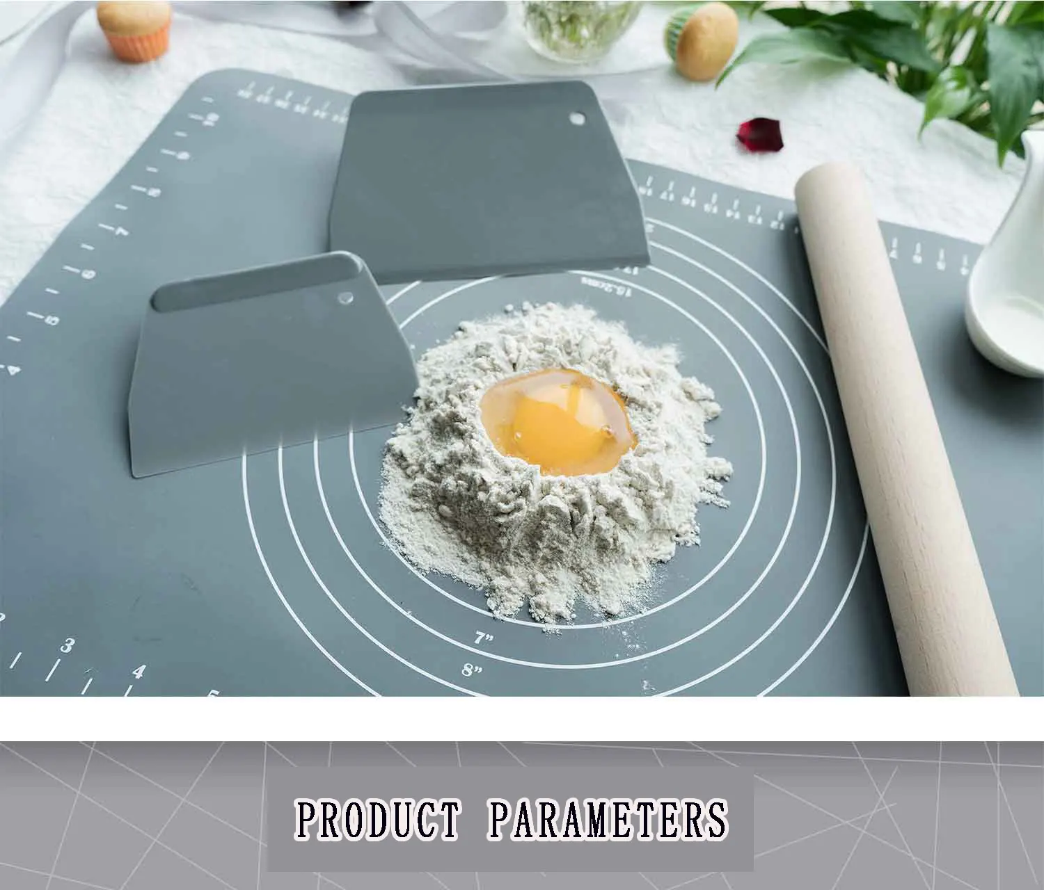 2pc Plastic Cake Cream Spatula Dough Butter Batter Scraper Baking Tools For Home Baking Cutting Tools Kitchen Gadgets