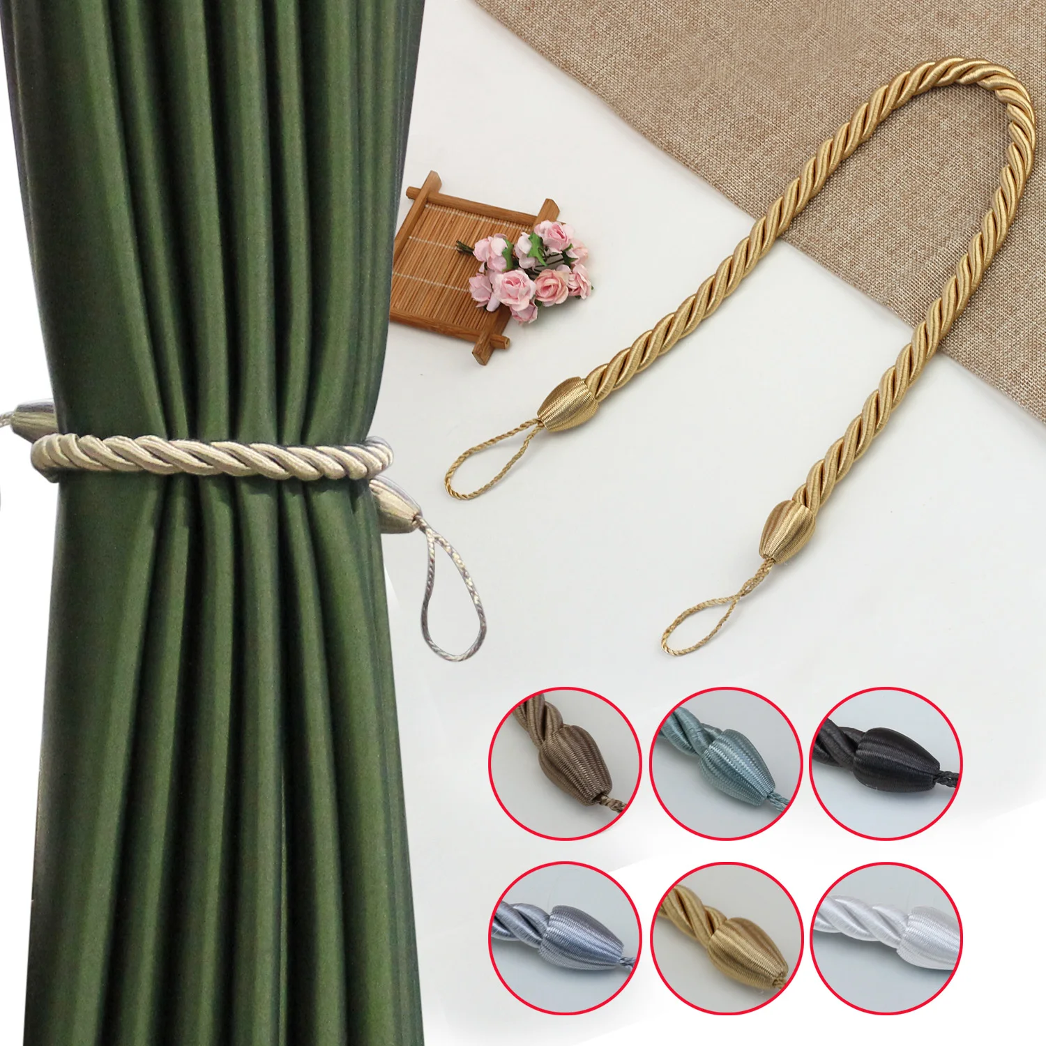 1PC Hanging Rope Silk Tassels Fringe Sewing Tassel Trim Key Tassels For DIY Embellish Curtain Accessories