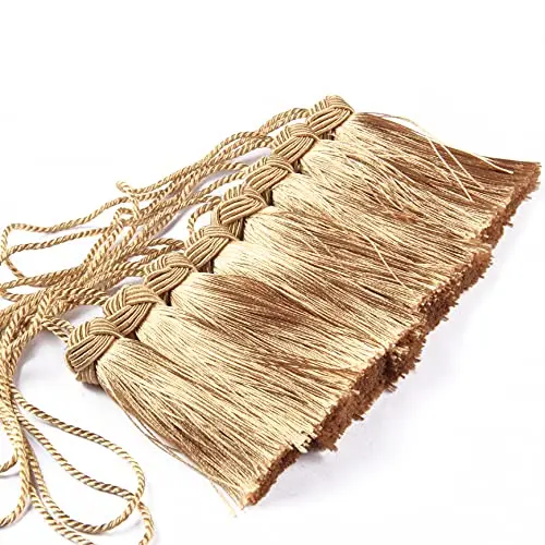 1PC Hanging Rope Silk Tassels Fringe Sewing Tassel Trim Key Tassels For DIY Embellish Curtain Accessories